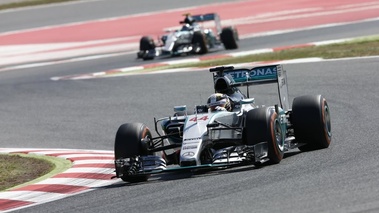 F1 GP Espagne 2015 Mercedes Hamilton et Rosberg