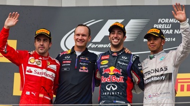 F1 GP Hongrie 2014 podium