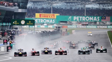 F1 GP Malaisie 2013 départ