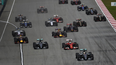 F1 GP Malaisie 2015 départ