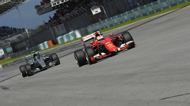 F1 GP Malaisie 2015 Ferrari et Mercedes 