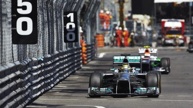 F1 GP Monaco 2013 Mercedes vue de face