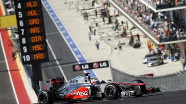 F1 GP USA 2012 McLaren Button premier virage