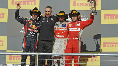 F1 GP USA 2012 podium