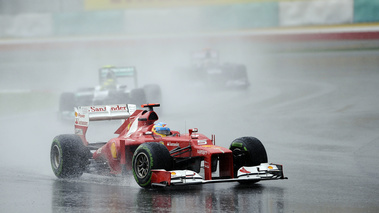 GP Malaisie 2012 Ferrari 3/4 avant pluie