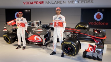 Lancement McLaren 2012 MP4-27 Hamilton et Button