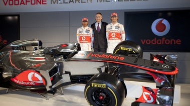 Lancement McLaren 2012 MP4-27 partie avant