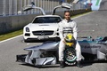 mercedes détail avant hamilton