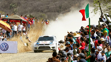 WRC Mexxique 2013 Volkswagen vue avant public