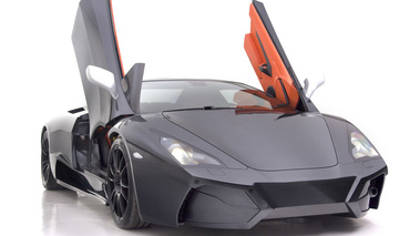 Arrinera Automotive - grise - 3/4 avant droit, portes ouvertes