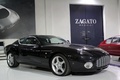 Visite de l'usine Zagato - Aston Martin DB7 Zagato noir 3/4 avant droit