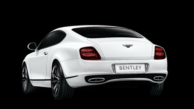 Bentley Supersports-blanche-3/4 arrière gauche