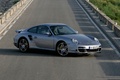Porsche 911 Turbo grise 3/4 avant D