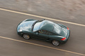 Porsche Cayman S vert profil top shot