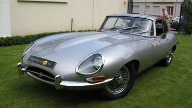 JAGUAR Type E 3.8 - VENDU 1962 - Vue 3/4 avant gauche